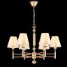 Подвесная люстра Crystal Lux с лампочками FLAVIO SP6 GOLD+Lamps E14 Свеча
