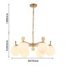 Подвесная люстра с лампочками Favourite Absolute 2928-6P+Lamps E14 P45
