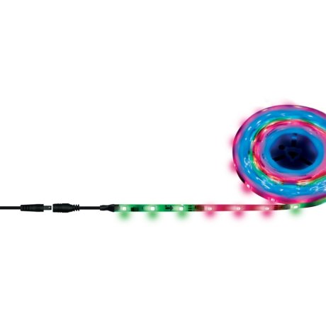 5м. Светодиодная лента RGB 5050, 7,2W, 12V, 30LED/m, IP65 Uniel ULS-F20-5050-30LED-m-10mm-IP65-DC12V-7.2W-m-5M-RGB - (UL-00001860)