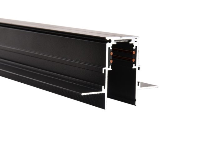 2м. Магнитный встраиваемый шинопровод Space Crystal Lux CLT 0.123 01 L2000 BL