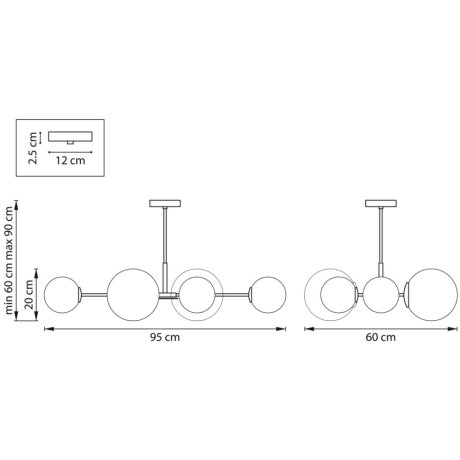 Люстра на штанге Lightstar с поддержкой Алисы, Croco 815460