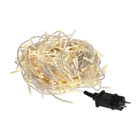 Электрогирлянда Занавес Vegas 96 теп. LED, 8 реж., 6 нит., блок пит., размер 1,5х1,5+5м, IP44 220V/4,5V 55147