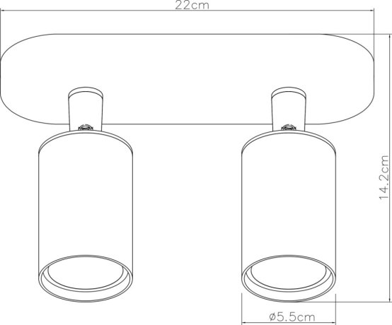 Спот Arte Lamp Aquarius A3226PL-2WH