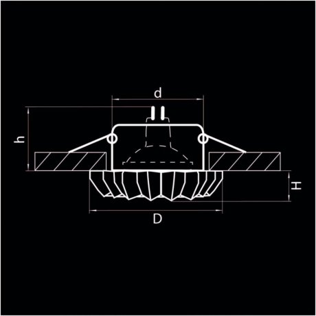 Встраиваемый светильник Lightstar Solo Ray 002120