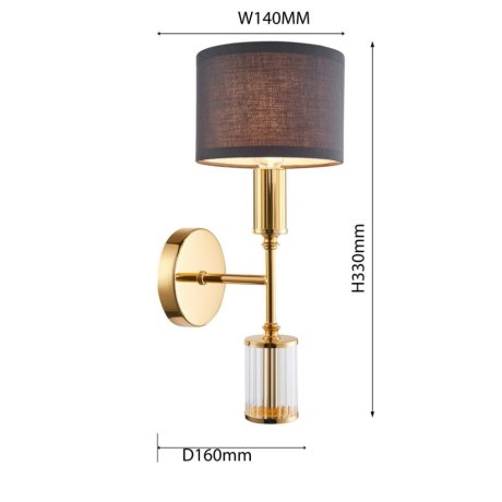 Бра с лампочкой Favourite Laciness 2609-1W+Lamps E14 Свеча