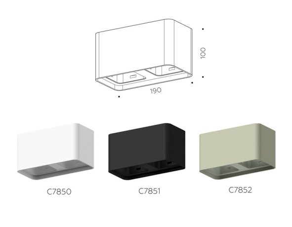 Корпус светильника накладной для насадок 70*70mm Ambrella light Diy Spot C7852