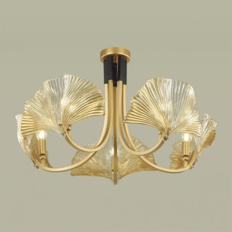 Подвесная люстра Odeon Light Ventaglio с лампочками 4870/5+Lamps E14 Свеча
