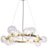 Подвесная люстра Crystal Lux с поддержкой Алиса AGATA SP15 V2 GOLD/TRANSPARENTE-А
