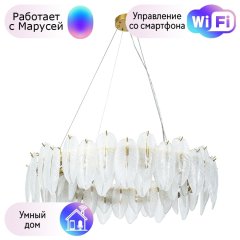Подвесная люстра Arte Lamp EVIE с поддержкой Маруся A4052SP-12SG-М