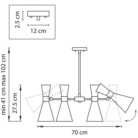 Подвесная люстра Lightstar Dumo 816061