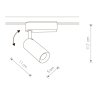 Однофазный LED светильник 12W 4000К для трека Nowodvorski Profile Iris 9002