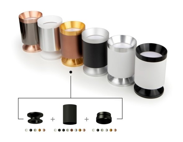 Корпус светильника накладной для насадок D60mm Ambrella light Diy Spot C6314