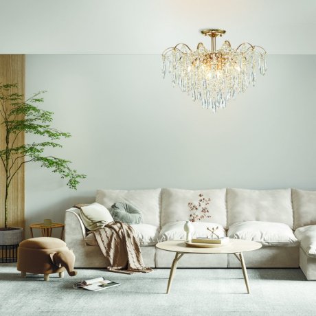 Люстра на штанге Escada Aurea 1124/8PL Gold