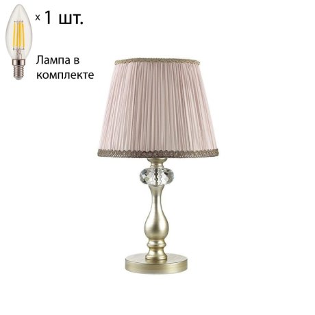 Настольная лампа с лампочкой Odeon Light Aurelia 3390/1T+Lamps E14 Свеча
