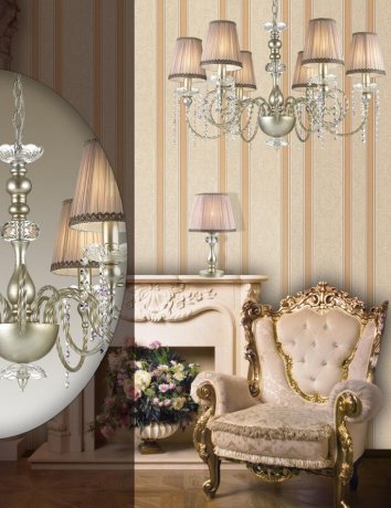 Настольная лампа с лампочкой Odeon Light Aurelia 3390/1T+Lamps E14 Свеча