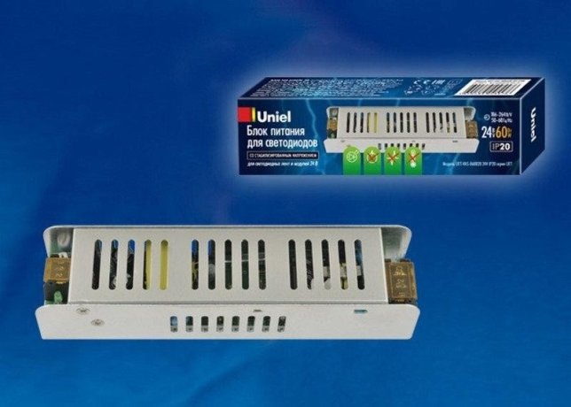Блок питания (UL-00002429) Uniel UET-VAS-060B20 24V IP20