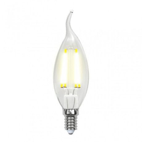 Филаментная светодиодная лампа E14 6W 3000K (теплый) Air Uniel LED-CW35-6W-WW-E14-CL GLA01TR (UL-00002199)
