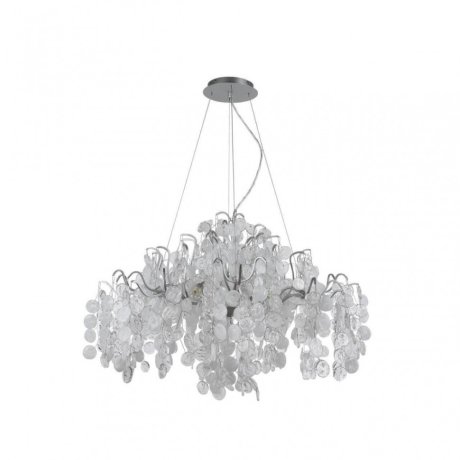 Подвесная люстра Crystal Lux с поддержкой Маруся Tenerife SP9 Silver-М