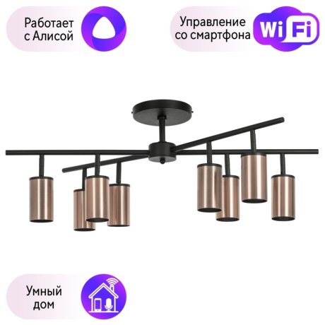 LR728308 Потолочная люстра Rullo Lightstar с поддержкой Алисы, (комплект из 571728+214430-8)