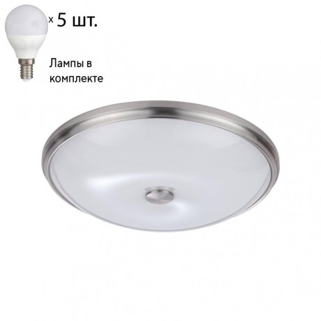 Настенно-потолочный светильник с лампочками Odeon Light Pelow 4957/5+Lamps E14 P45