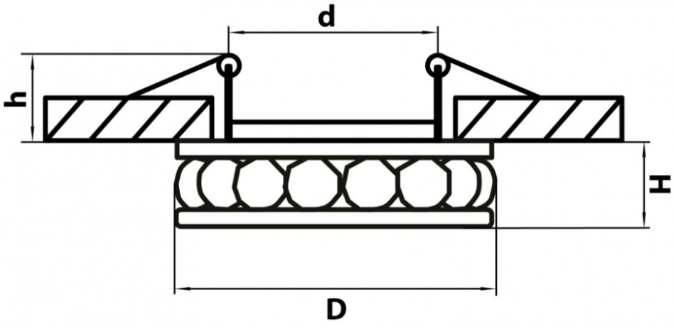 Встраиваемый светильник Lightstar Monile 031704