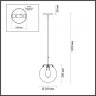Подвесной светильник с лампочкой Lumion Trevor 4590/1+Lamps А60