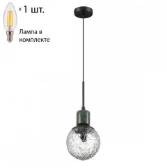 Подвесной светильник  Odeon Greeni с лампочкой 5026/1+Lamps E14 Свеча