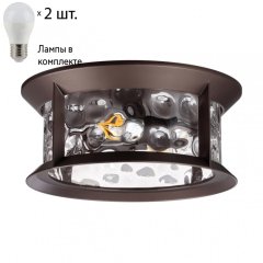 Уличный светильник с лампочками Odeon Light Mavret 4961/2C+Lamps E27 P45