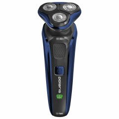 Электробритва POLARIS PMR 0309RC PRO 5, 3 головки, аккумулятор, сухое и влажное бритье, синяя, 54835 (456717)