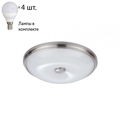 Настенно-потолочный светильник с лампочками Odeon Light Pelow 4957/4+Lamps E14 P45