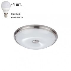 Настенно-потолочный светильник с лампочками Odeon Light Pelow 4957/4+Lamps E14 P45