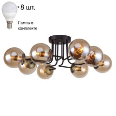 Потолочная люстра F-Promo Modestus с лампочками 2344-8U+Lamps E14 P45