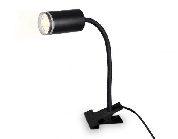 Настольная лампа переносная на прищепке с выключателем Ambrella light WALLERS FW2468