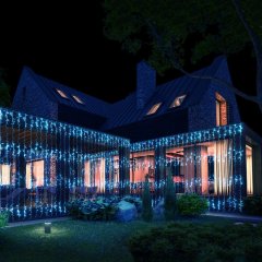 2*2м. Электрогирлянда ''Занавес-Водопад'' 400LED (холодный) IP44 Vegas 55139