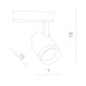Трековый светодиодный светильник Arte Lamp Soffitto A1710PL-1WH
