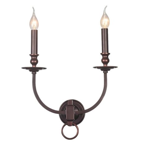 Бра Crystal Lux с лампочками Suerte Brown AP2+Lamps E14 Свеча