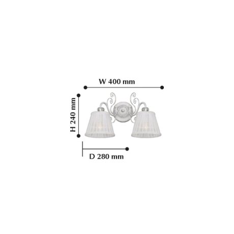 Бра с лампочками F-Promo Amanda 2150-2W+Lamps E14 Свеча