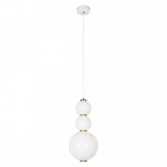 Подвесной светодиодный светильник с белыми плафонами Loft IT Pearls 10205/D