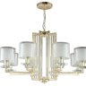 Подвесная люстра Crystal Lux NICOLAS SP-PL8 GOLD/WHITE