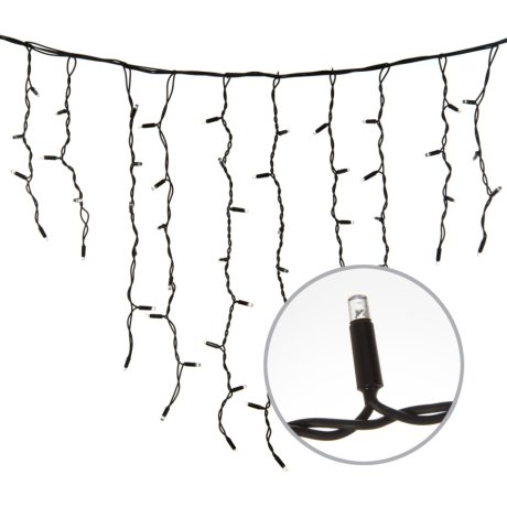 Бахрома светодиодная 3м с эффектом мерцания Uniel (UL-00003932) (ULD-B3010-200-TBK)