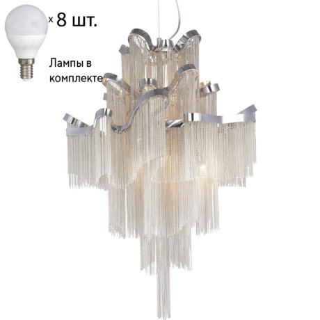 Подвесная люстра Favourite Multivello с лампочками 1156-8P+Lamps E14 P45