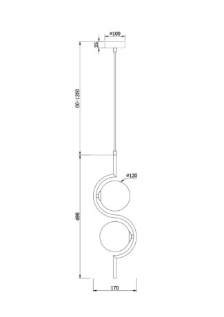 Подвесной светильник Freya Modern FR5124PL-02BS