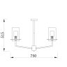 Люстра на штанге Freya Felicity FR5206PL-06FG