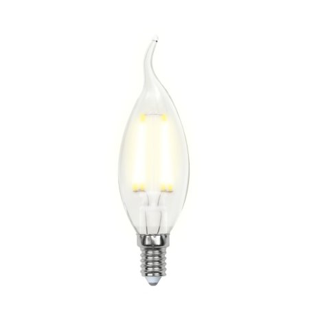 Филаментная светодиодная лампа E14 7,5W 3000K (теплый) Uniel LED-CW35-7.5W-WW-E14-CL GLA01TR (UL-00003248)