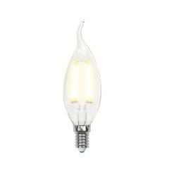 Филаментная светодиодная лампа E14 7,5W 3000K (теплый) Uniel LED-CW35-7.5W-WW-E14-CL GLA01TR (UL-00003248)