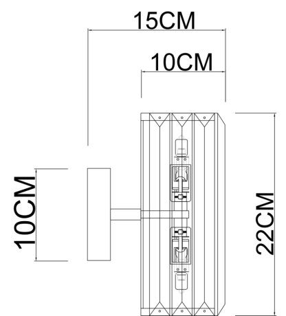 Настенный светильник Arte Lamp Santorini A1049AP-2GO