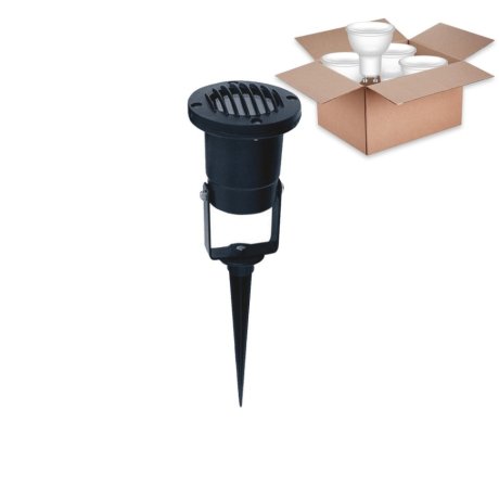 Светильник грунтовый поворотный галогенный с лампочкой Favourite Relief 1833-1T+Lamps Gu10