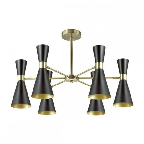 Люстра на штанге с лампочками Lumion Quinn 3662/6C+Lamps E14 Свеча