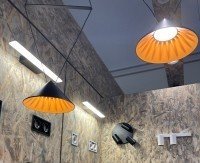 Подвесной светодиодный светильник Italline IT03-1430 black/orange