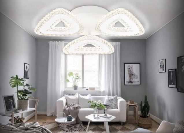 Потолочная диммируемая люстра с пультом ДУ Ambrella light Original FA4018